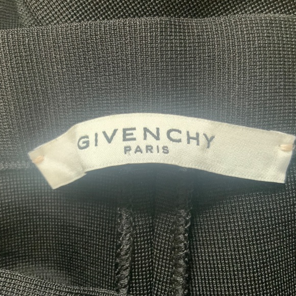 Authentic GIVENCHY Punto Milano Black Leggings with silver zipper at the side - Picture 7 of 9